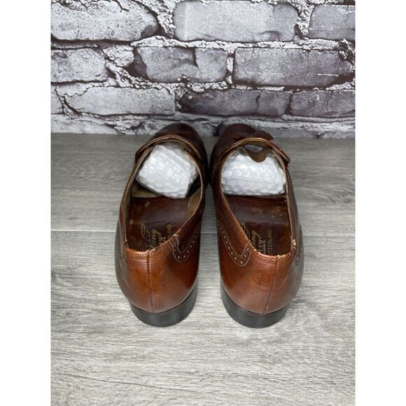 Bally Satolas Brown Leather Wingtip Tassel Loafer Dress Shoes Men Sz 10M US/43EU main image 4